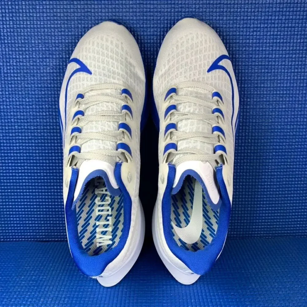 NIKE ZOOM PEGASUS 37 KENTUCKY WILDCATS Men`s Size 7 White Blue Shoes C75382-100